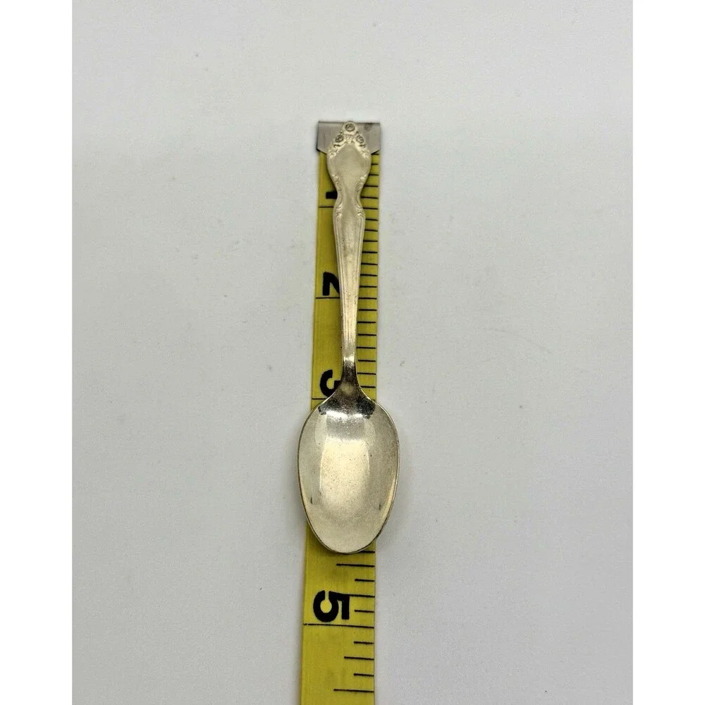 Wm Rogers AA Silverplate Ice Cream Spoon‎ Vintage Small Dessert Flatware